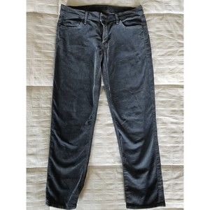 Mother Pants Women's Sz 29 Navy Blue The Dropout Corduroy Cropped Mid Rise $187